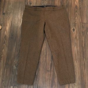J. Crew “Minnie” Herringbone Cropped Pants